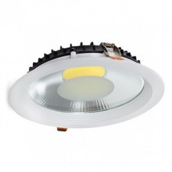 Downlight LED Redondo Blanco COB 25W, corte 195mm
